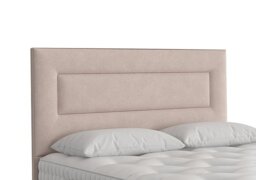 Vispring - Enyo Floor Standing Headboard - Super King - Faux Suede Mink