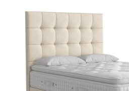 Vispring - Langdon Floor Standing Headboard - Emperor - Chain Weave Fawn