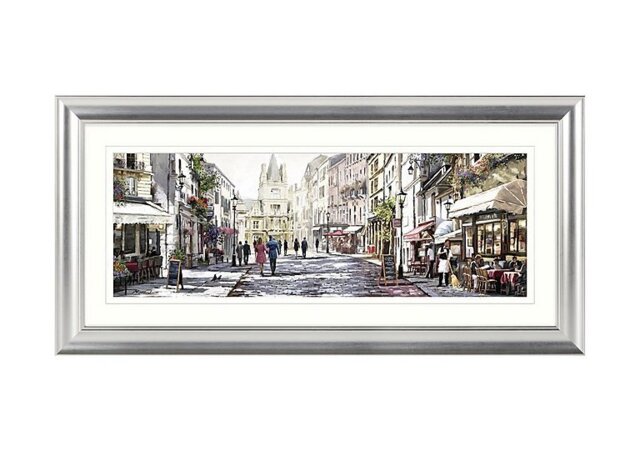 Sunlit Street Framed Art