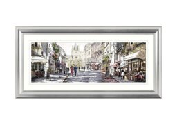 Sunlit Street Framed Art