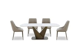 Camino Dining Table and 4 Chairs - 220-cm