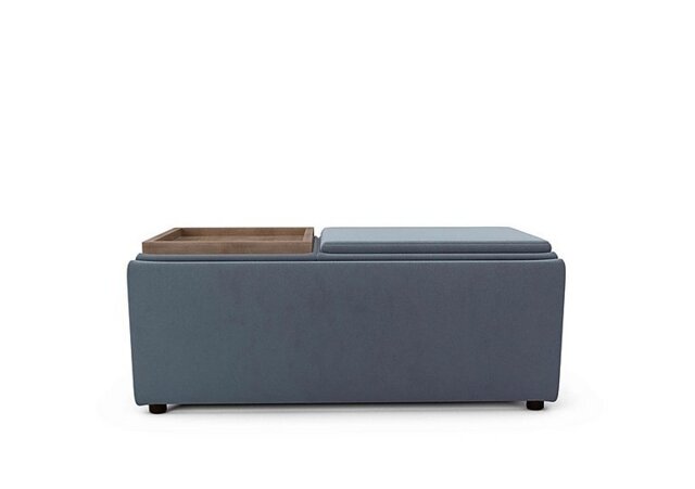 The Lounge Co. - Bronwyn Storage Bench Tray Stool - Shallow Puddle Wot