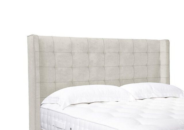 Artisan Collection Onyx High Floor Standing Headboard - King Size - Plush Ecru
