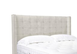 Artisan Collection Onyx High Floor Standing Headboard - King Size - Plush Ecru