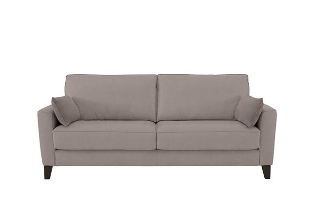Ideal Home - Brondby 3 Seater Fabric Sofa - Silver
