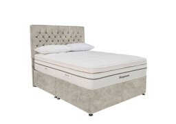 Sleepeezee - Harmony 3500 Soft Divan Set - King Size - Daytona Stone