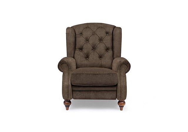 At The Helm - Shackleton Fabric Wing Chair - Brindle