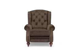 At The Helm - Shackleton Fabric Wing Chair - Brindle