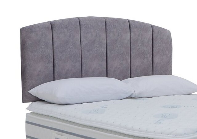 Sleepeezee - Banff Strutted Headboard - Super King - Dapple Silver