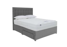 Silentnight - Eco Pocket Plus Divan Set with 2 Drawers - Super King - Luxury Silver