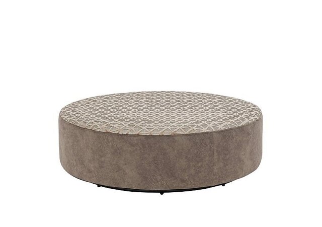 Mariah Fabric Twister Footstool - Dapple Chocolate Trilogy
