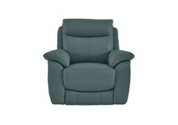 World of Leather - Echo Leather Power Recliner Chair - BV Lake Green