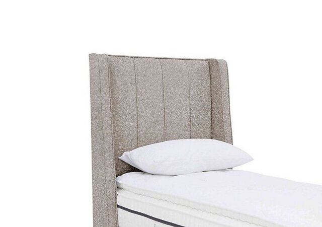 Sleepeezee - Davos Floor Standing Headboard - Single - Tweed Stone