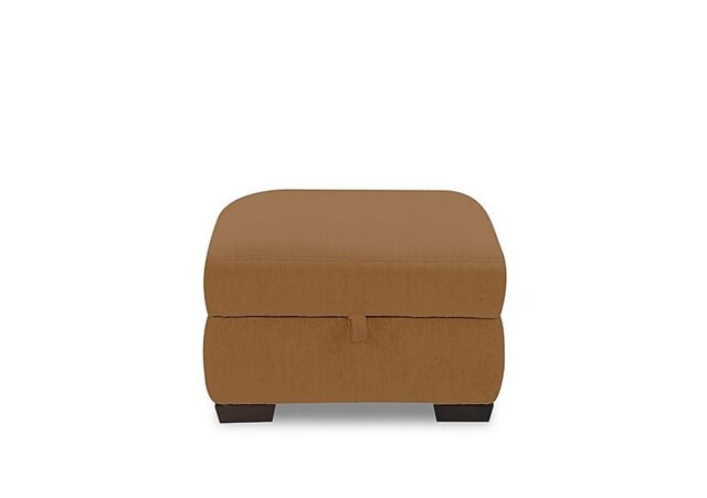 Saffron Fabric Storage Footstool