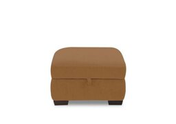 Saffron Fabric Storage Footstool