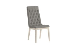 Palazzo Capitonne Buttoned Dining Chair in Sand Birch - Scarlet Silver