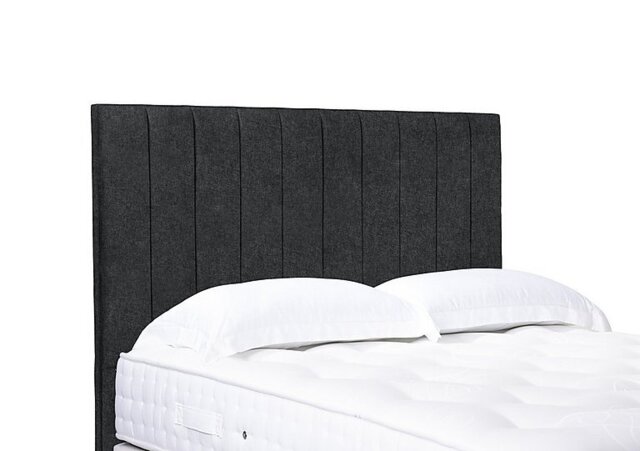 Artisan Collection Elyse High Floor Standing Headboard - King Size - Tweed Charcoal