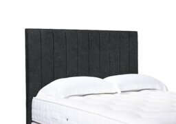 Artisan Collection Elyse High Floor Standing Headboard - King Size - Tweed Charcoal