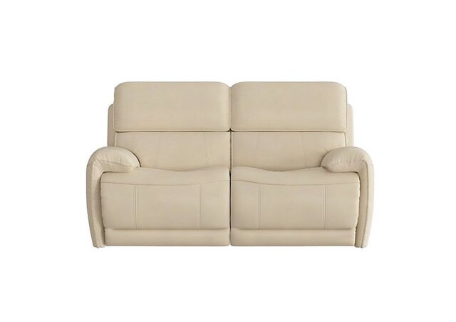 World of Leather - Link 2 Seater NC Leather Power Recliner Sofa with Power Headrests - NC Bisque