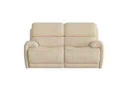 World of Leather - Link 2 Seater NC Leather Power Recliner Sofa with Power Headrests - NC Bisque