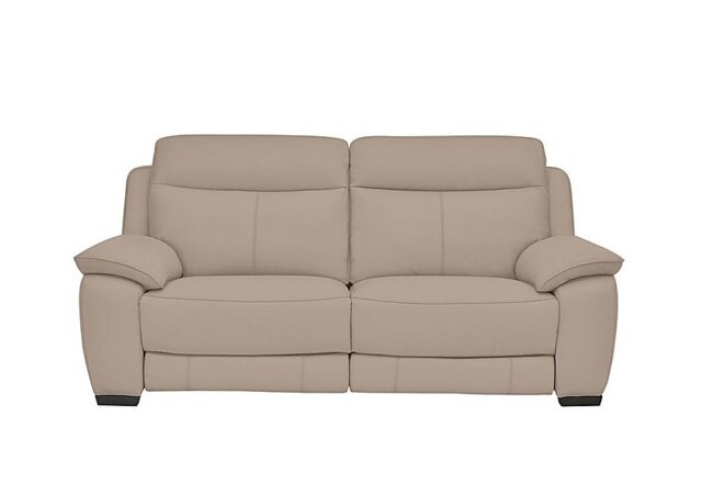 World of Leather - Starlight Express 3 Seater BV Leather Recliner Sofa with Power Headrests - BV Pebble