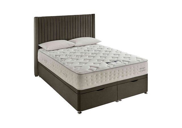 Silentnight - Revitalise Restore 1600 Ottoman Divan Set - Double - Smooth Velvet Mink