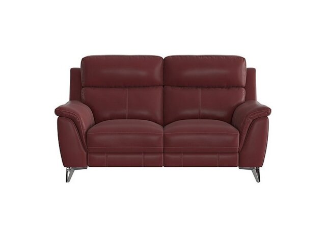 Contempo 2 Seater BV Leather Power Recliner Sofa - BV Deep Red