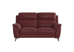 Contempo 2 Seater BV Leather Power Recliner Sofa - BV Deep Red