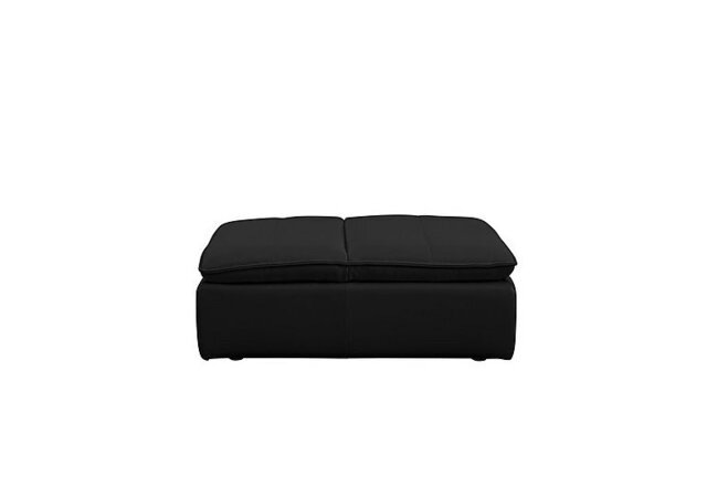World of Leather - Starlight Express NC Leather Chair Footstool - Black