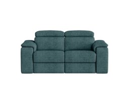 Nicoletti - Davide 2 Seater Fabric Power Recliner Sofa - Baobab Blue