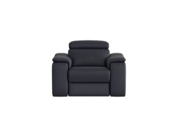 Nicoletti - Davide Leather Power Recliner Chair - Torello Blu