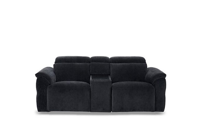Dolomite 2 Seater Fabric Power Recliner Sofa with Power Headrests and Console - Manhattan Indigo