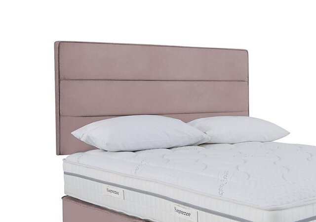 Sleepeezee - Jack Strutted Headboard - King Size - Plush Light Pink