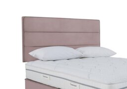 Sleepeezee - Jack Strutted Headboard - King Size - Plush Light Pink