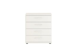 Kempton 4 Drawer Wide Chest - White