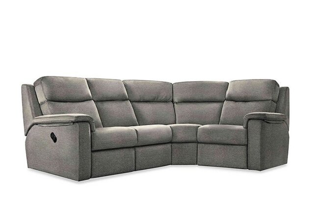 G Plan - Thornbury Fabric Manual Recliner Left Hand Facing Corner Sofa - Mirage Slate