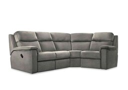 G Plan - Thornbury Fabric Manual Recliner Left Hand Facing Corner Sofa - Mirage Slate