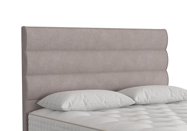 Vispring - Triton Floor Standing Headboard - Super King - Faux Suede Dove