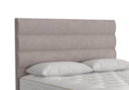 Vispring - Triton Floor Standing Headboard - Super King - Faux Suede Dove