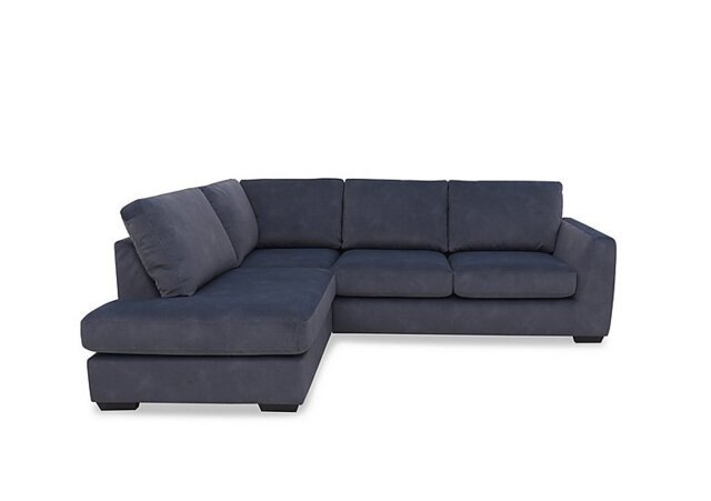 Dinky Fabric Left Hand Facing Corner Chaise End Sofa - Dexter Shadow