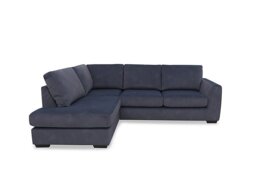 Dinky Fabric Left Hand Facing Corner Chaise End Sofa - Dexter Shadow
