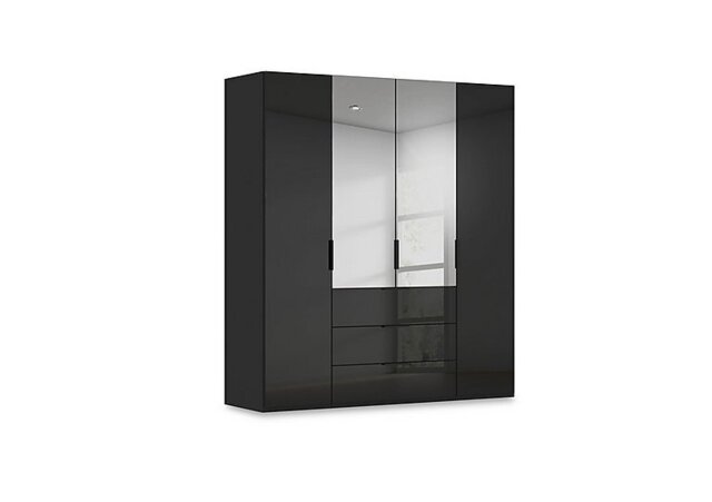 Rauch - Haven 201cm 4 Door Combi Wardrobe with 2 Glass and 2 Mirror Doors