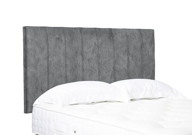 Artisan Collection Axel High Strutted Headboard - Double - Daytona Silver