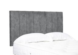 Artisan Collection Axel High Strutted Headboard - Double - Daytona Silver