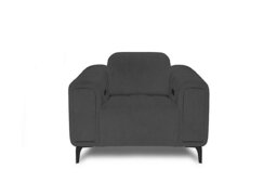 Elphaba Fabric Recliner Chair with Power Recliner with Storage Arms - Opulence Granite