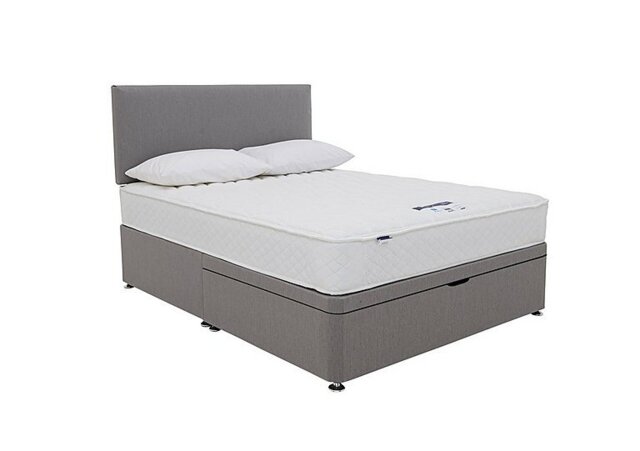 Silentnight - Eco Firm Half Ottoman Divan Set with 2 Drawers - King Size - Luxury Slate Grey