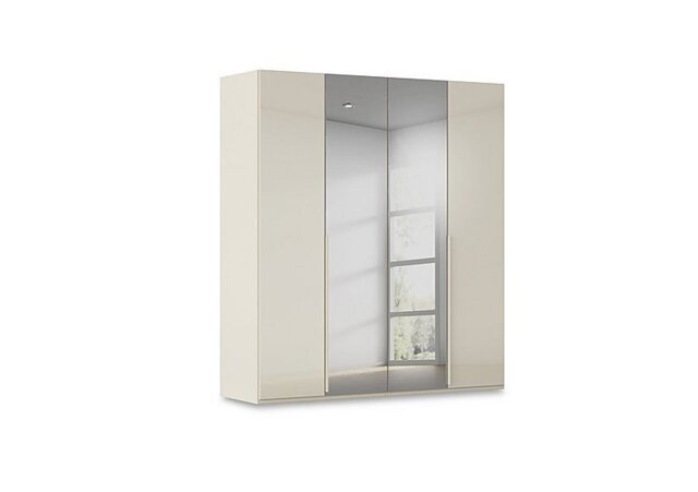 Rauch - Haven 201cm 4 Door Hinged Wardrobe with 2 Glass and 2 Mirror Doors