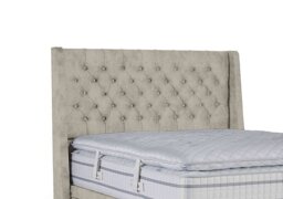 Sleepeezee - Pinnacle Floor Standing Headboard - King Size - Daytona Stone
