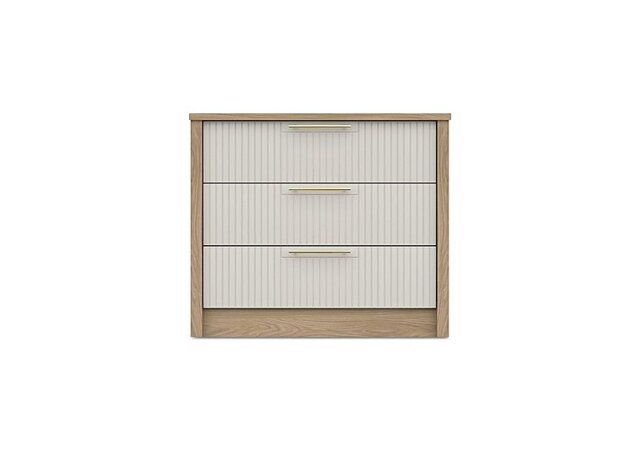London Bedrooms - Chelsea 3 Drawer Chest with Gold Handles