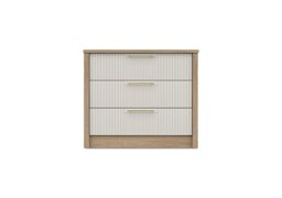 London Bedrooms - Chelsea 3 Drawer Chest with Gold Handles